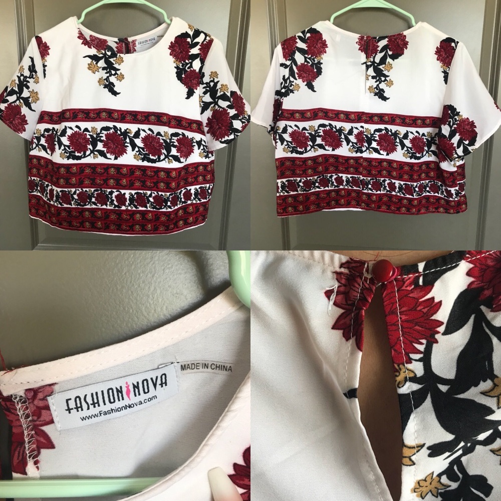 Red Rose Blouse